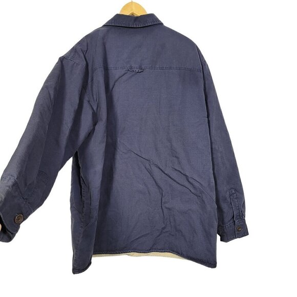 Mens Levi's Cotton Blend Sherpa Lined Navy Blue Utility Field Jacket Size XL - Picture 9 of 15